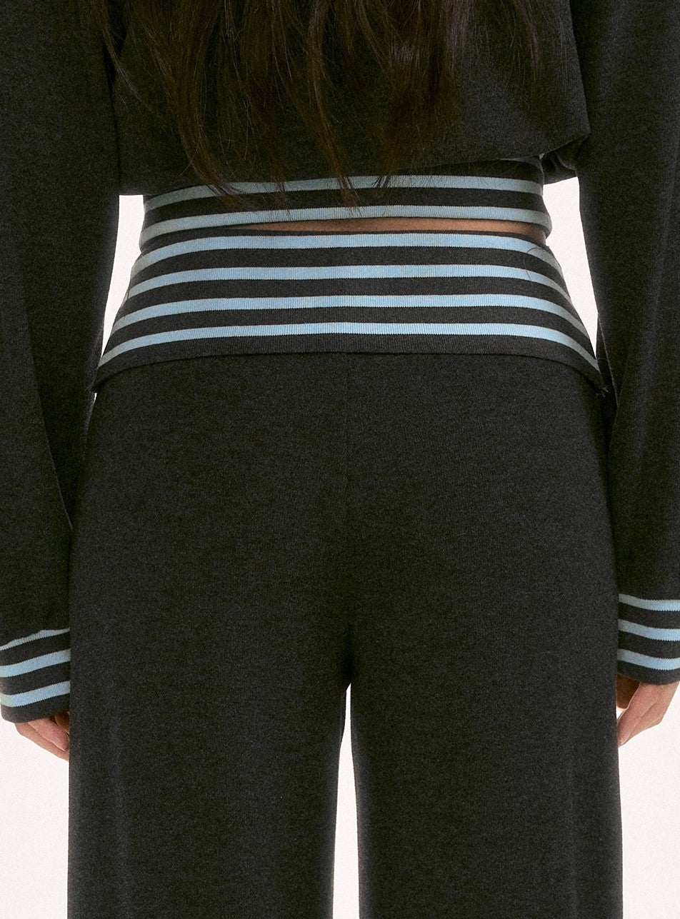 Waist Color Block Striped Casual Pants WEE0129