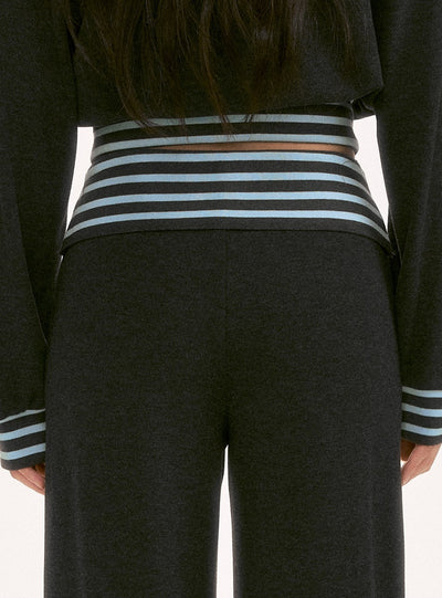 Waist Color Block Striped Casual Pants WEE0129