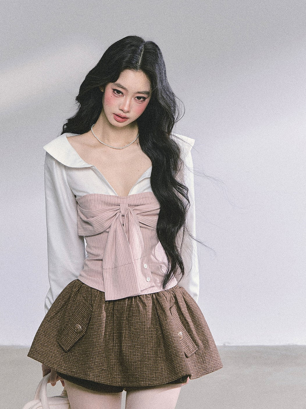 Plaid Puffy Skirt Pants DIA0583