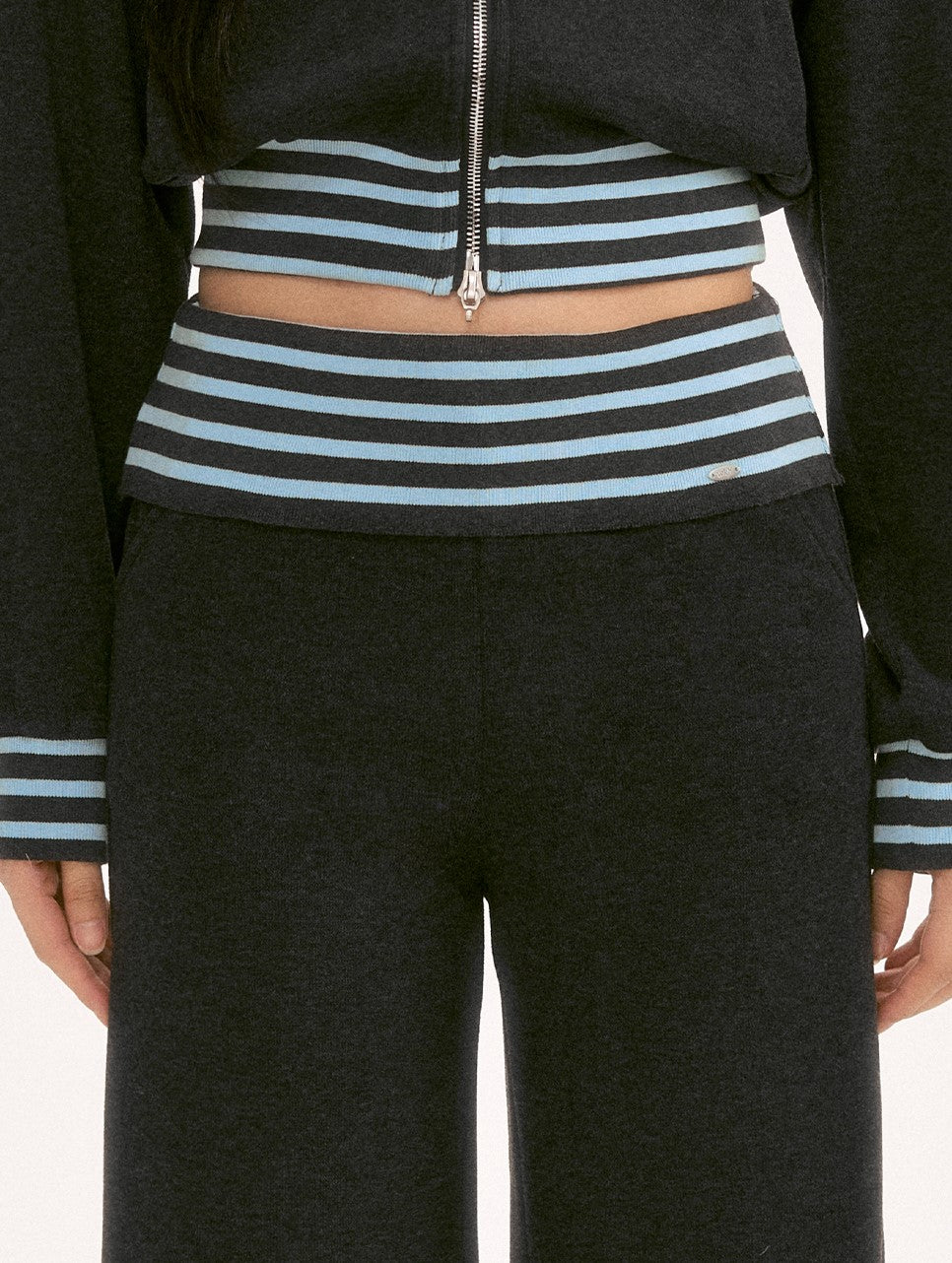 Waist Color Block Striped Casual Pants WEE0129