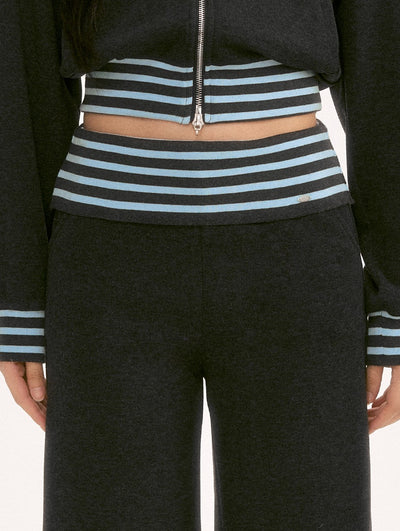 Waist Color Block Striped Casual Pants WEE0129