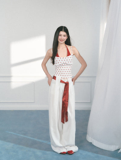 Polka Dot Casual Wide-leg Pants SAL0155