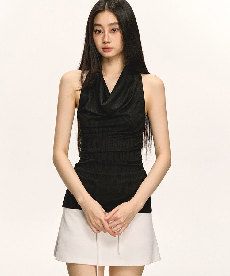 Swing Collar Halter Neck Backless Top ANA0042
