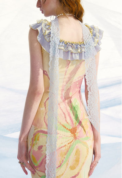 Stream Of Consciousness Print Dress OFA0233