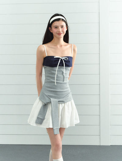 Contrast Color Bow Camisole LAL0207