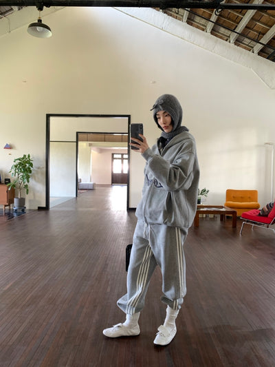 Patchwork Fleece Sweatpants AOA0020