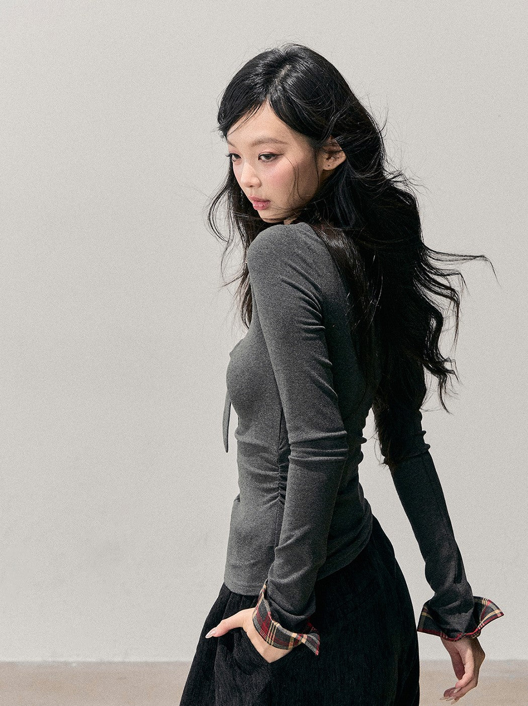 Faux Three-Piece Gray T-Shirt DIA0753