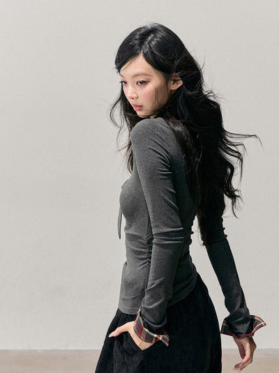 Faux Three-Piece Gray T-Shirt DIA0753