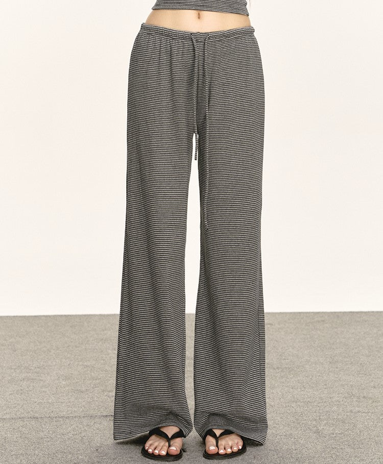 Oblique Shoulder Striped T-shirt/Pants ANA0039