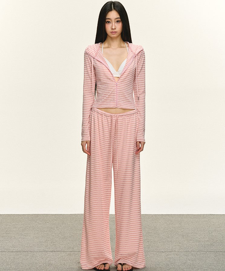 Lazy Striped Hooded Jacket/Pants ANA0058