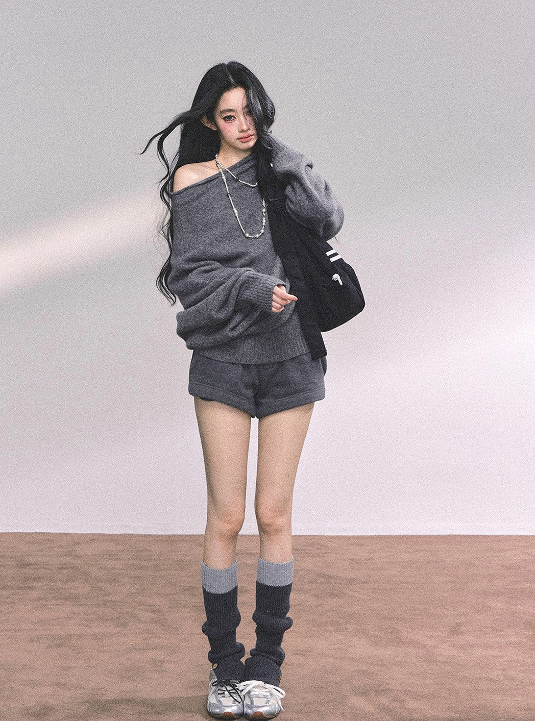 Lazy Style Off-shoulder Sweater DIA0631