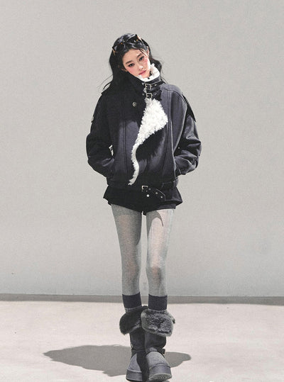 American-style Fur Cotton Jacket DIA0698