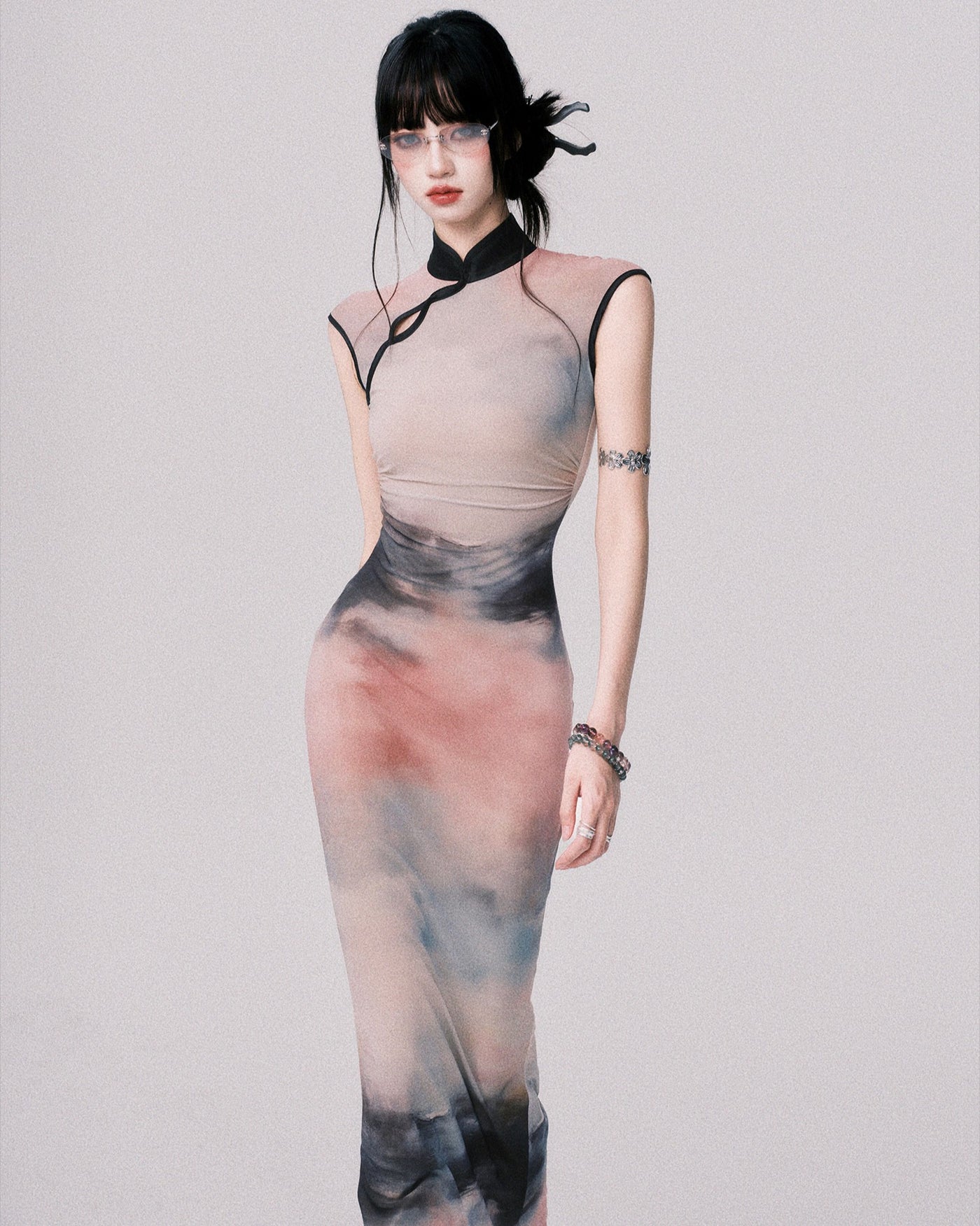 Ink Painting Chinese Long Dress LUL0148