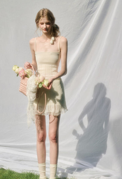 Knitted Lace Camisole/Cardigan/Skirt GRO0165