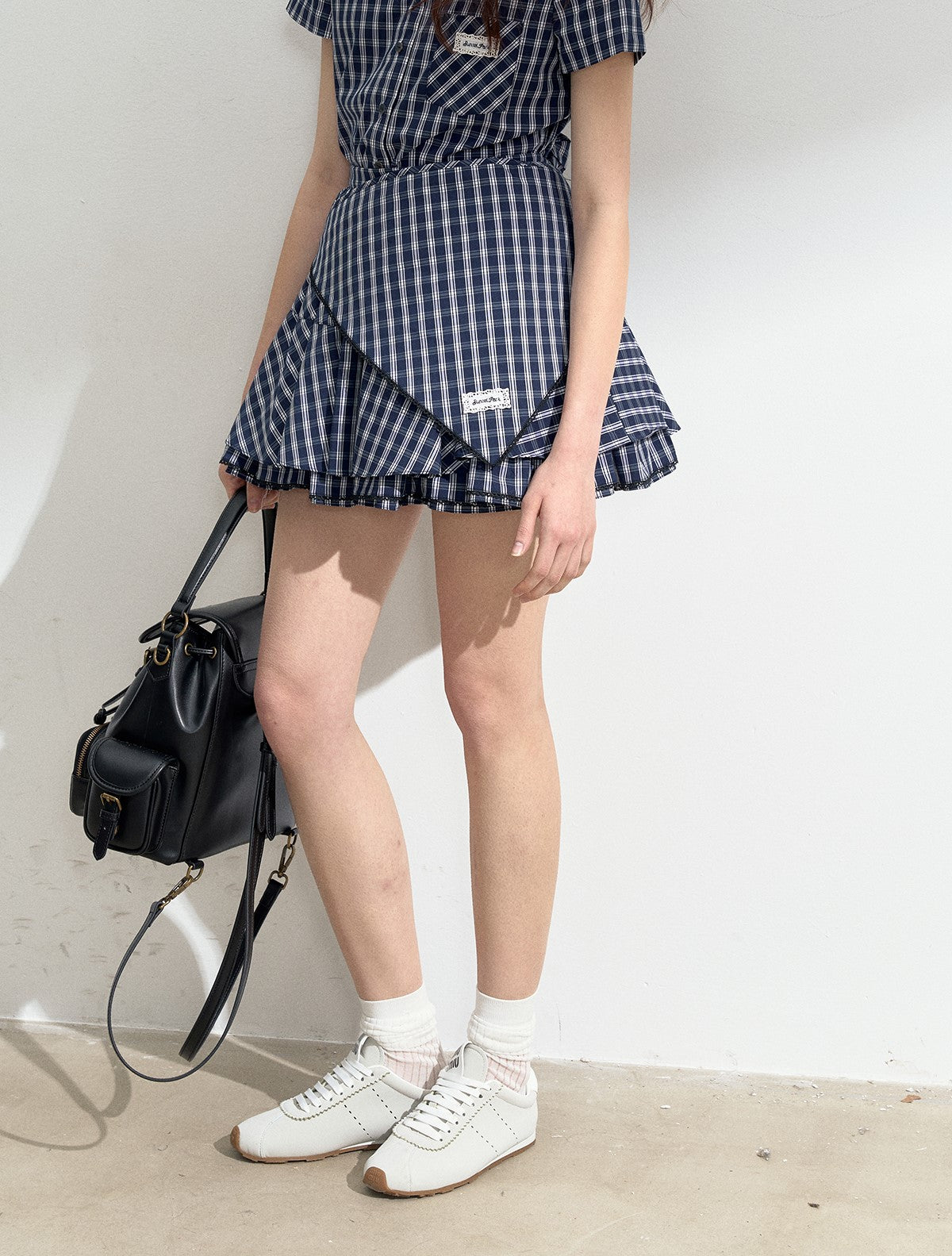 Plaid Multi-layered Puffy Skirt/Scarf SUN0138