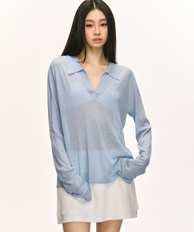 Temperament Casual V-neck T-shirt ANA0049