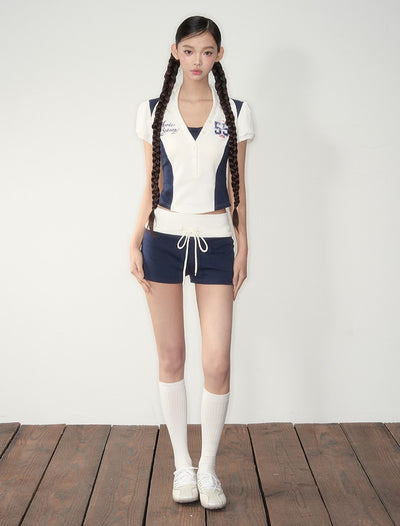 Jersey Sports Style Top/Shorts SOO0015