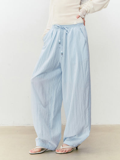 Beaded Drawstring Casual Pants VIA0327