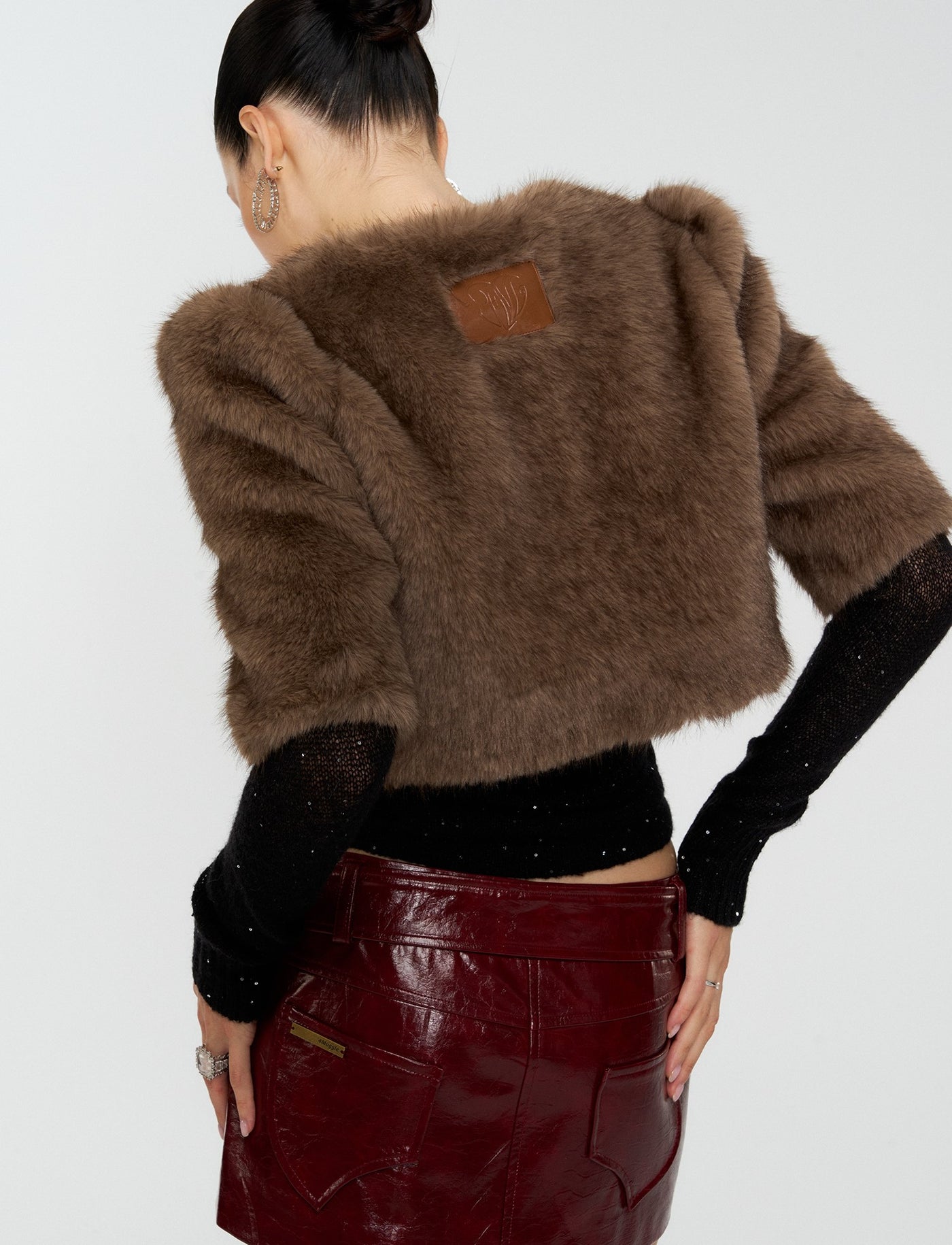 Eco-Friendly Fur Short Jacket 4MU0166