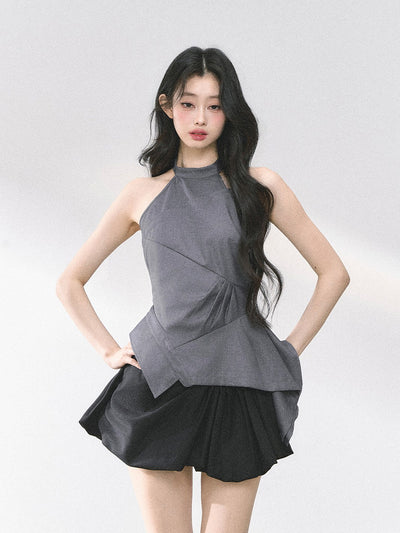 Waist Slimming Halter Neck Top DIA0466