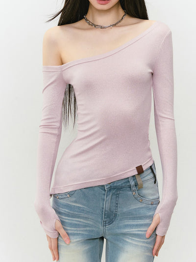 One Shoulder Irregular T-shirt VIA0338