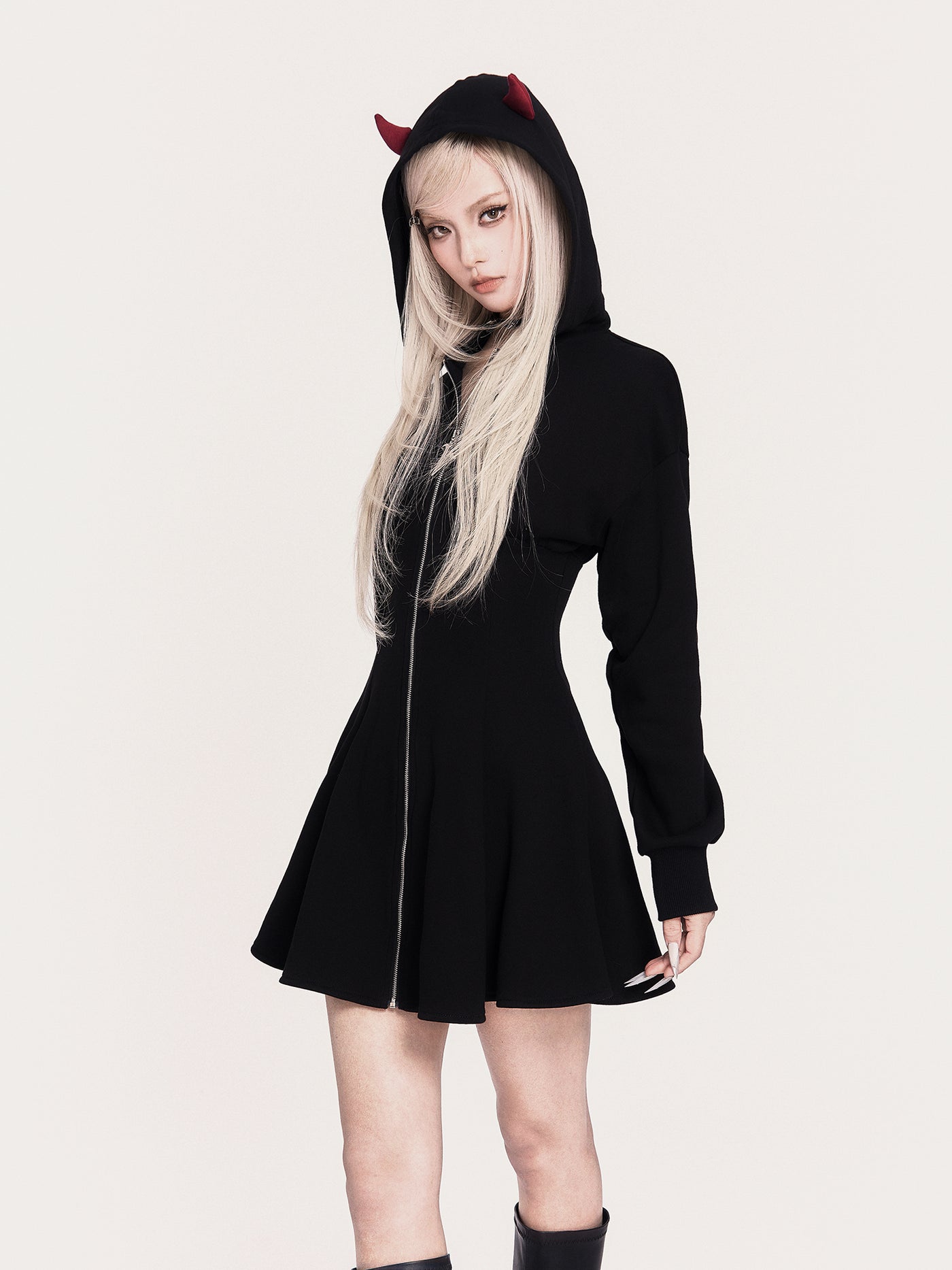 Little Devil Wings Hooded Dress/Sweatshirt VOC0461