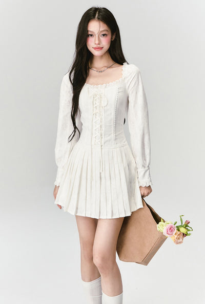 Puff Sleeve Lace Princess Dress FRA0428