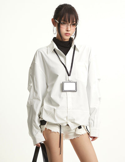 Loose Long Sleeve Lapel Shirt UNC0280