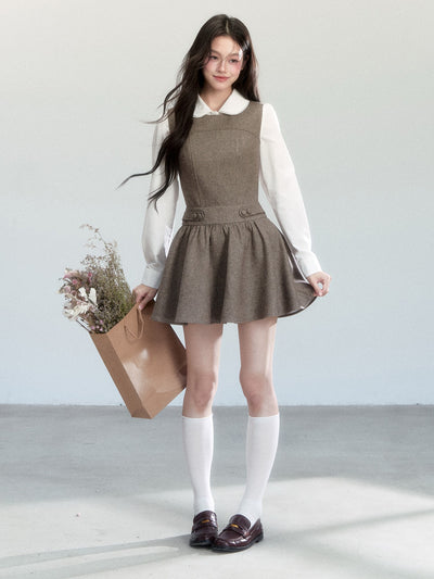 Doll Collar Shirt/Vest Dress FRA0446