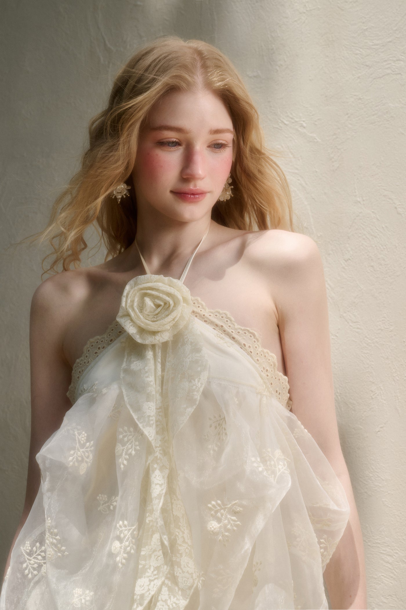 Fluffy Lace Suspender Dress GRO0132