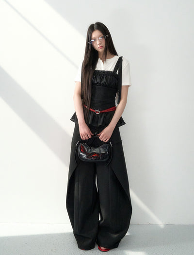 Double Waist Wide-leg Suit Pants LAL0181