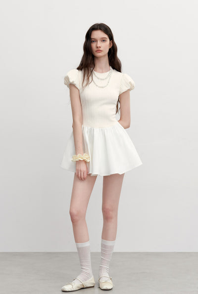 Slim Waist Patchwork Dress AYF0097