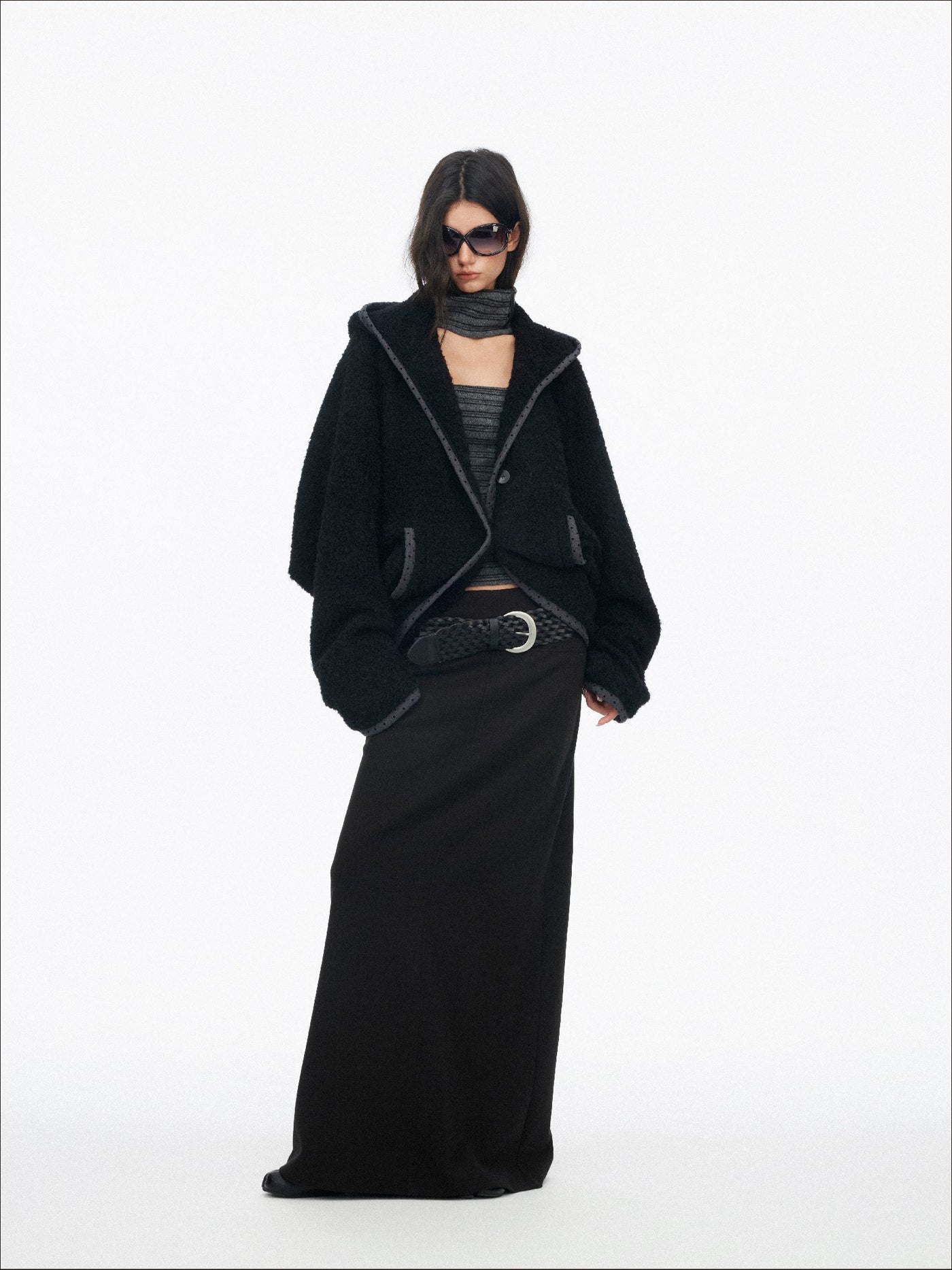 Drop Shoulder Loose Batwing Sleeve Jacket SAL0195