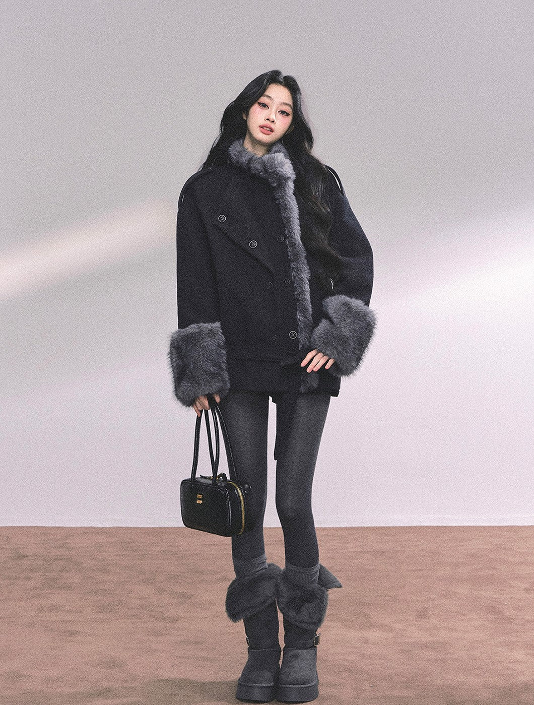 French Luxury Suit Fur Coat DIA0647