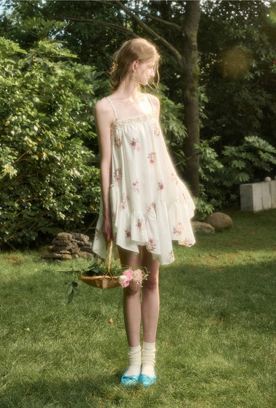 Shell Lace Irregular Tutu Dress GRO0171