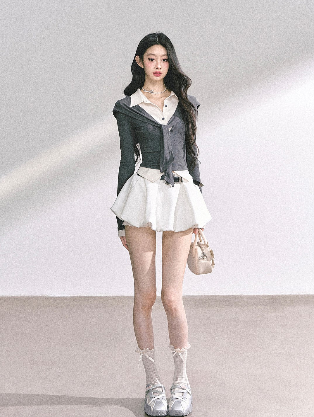 Fake Two-piece Short Polo Shirt DIA0541