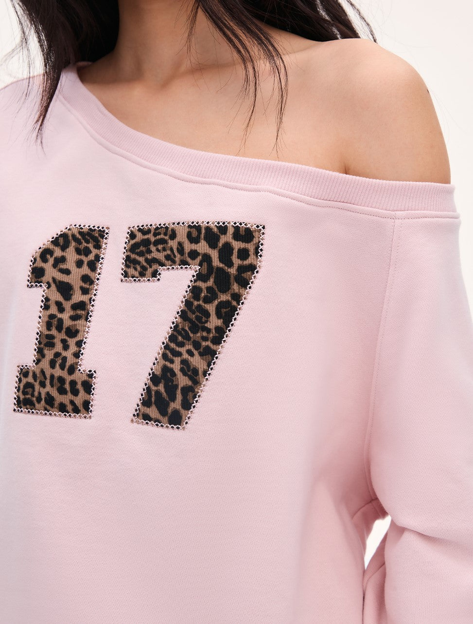Leopard Print Digital Patchwork Sweatshirt WEE0065