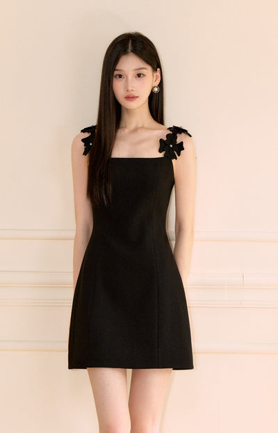 Flower Strap Suspender Dress OSH0177