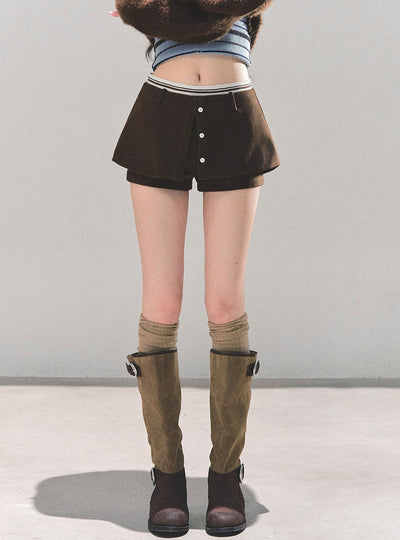 High-end A-line Slimming Shorts DIA0661