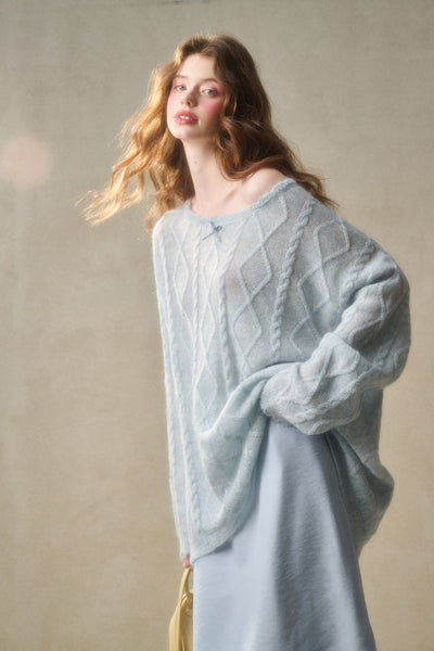 Lazy Relaxed Jacquard Knit GRO0110