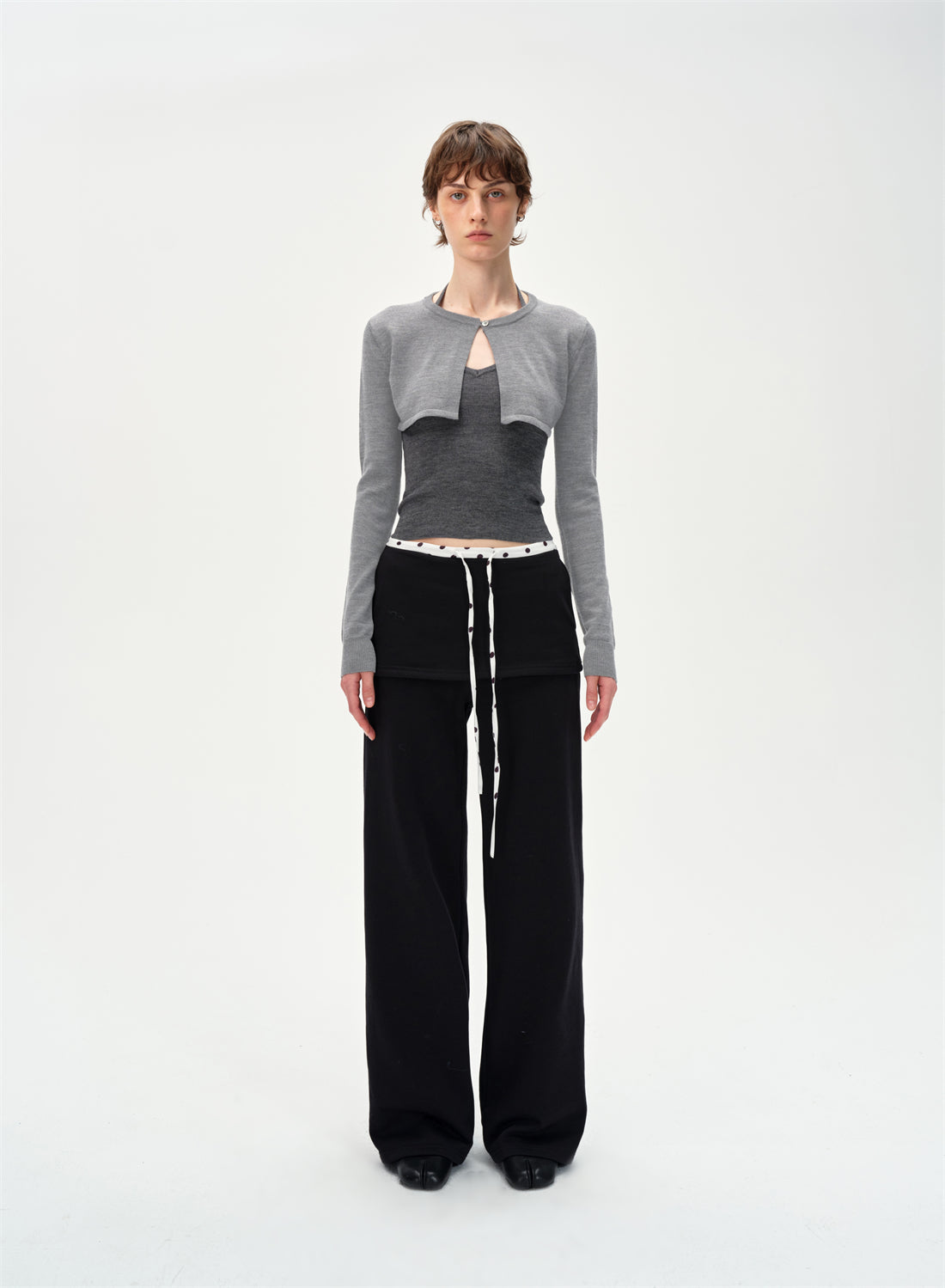 Polka Dot Waist Casual Sweatpants CUR0255