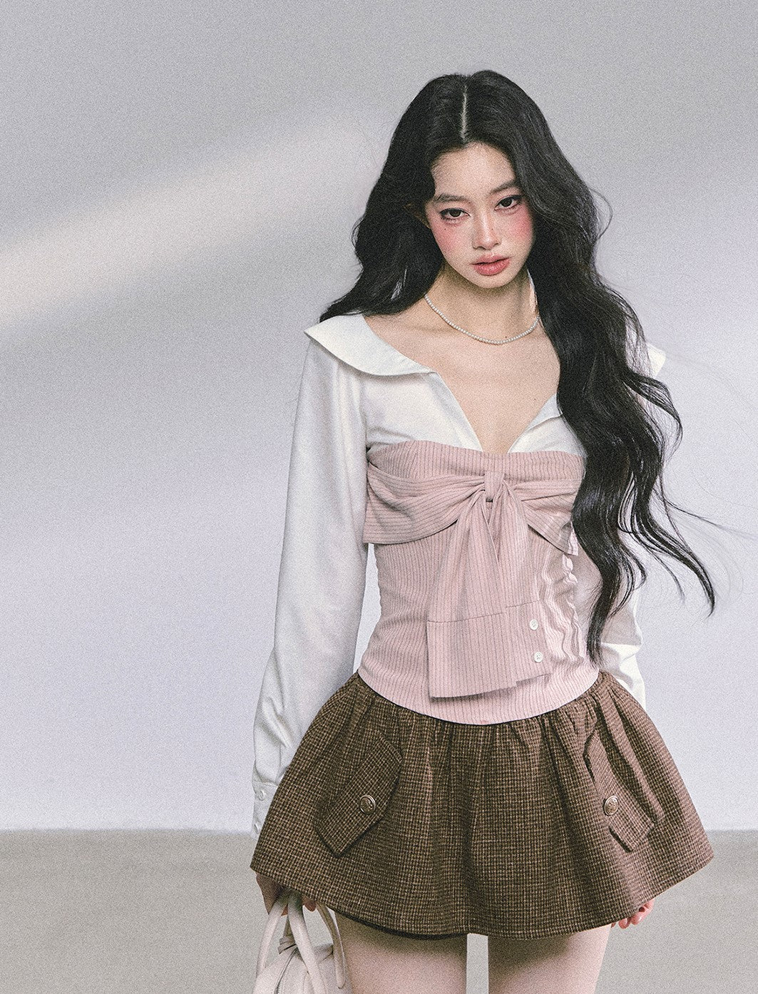 Plaid Puffy Skirt Pants DIA0583