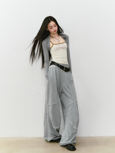 Flower Slim Fit Long-sleeved Cardigan VIA0334
