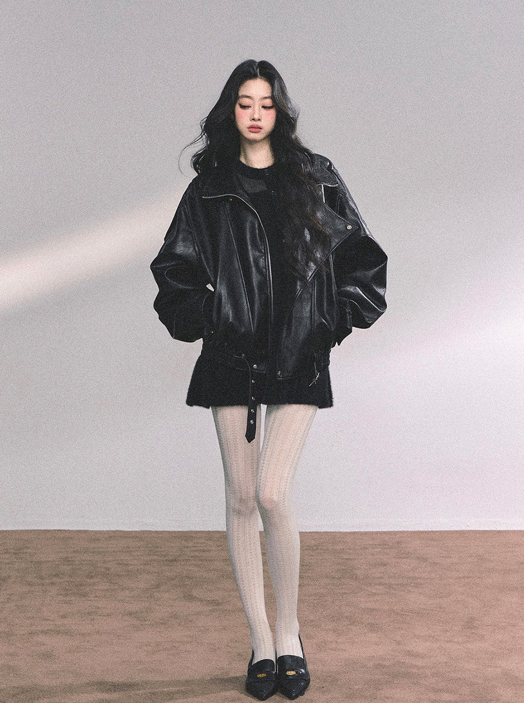 French Long-sleeved Knitted Dress DIA0642