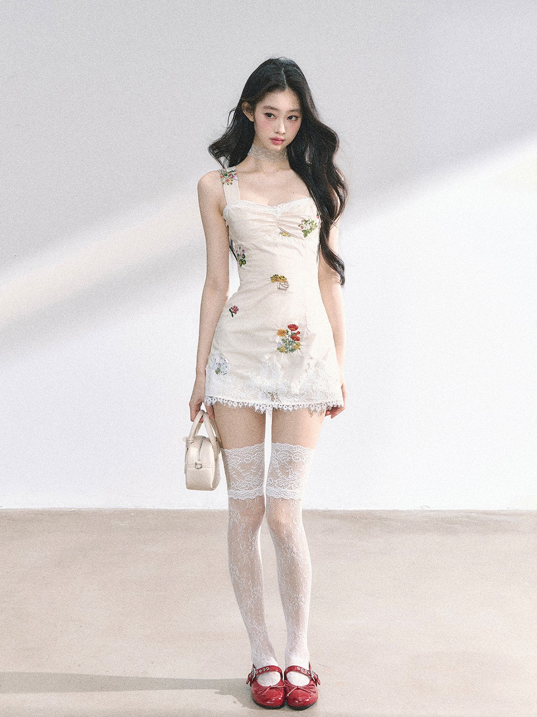 French Lace Flower Dress DIA0449