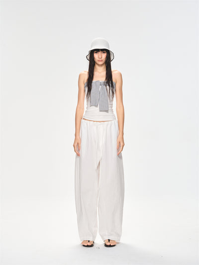 Backless Striped Design Tube Top CUR0223