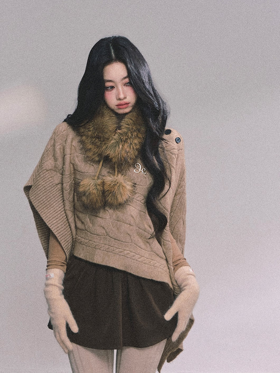 Imitation Fur Collar Scarf DIA0622