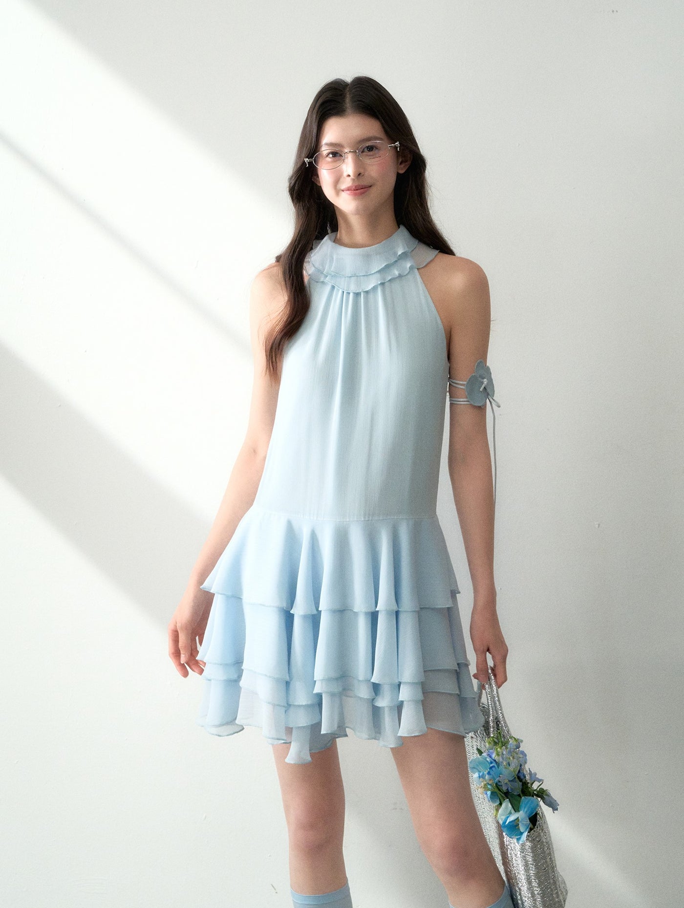 Halter Neck Cake Dress LAL0179