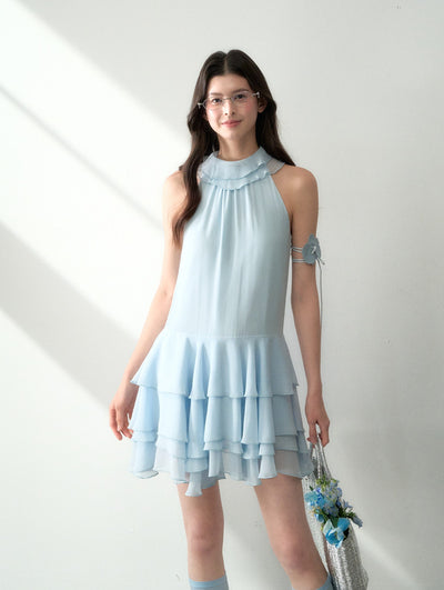 Halter Neck Cake Dress LAL0179