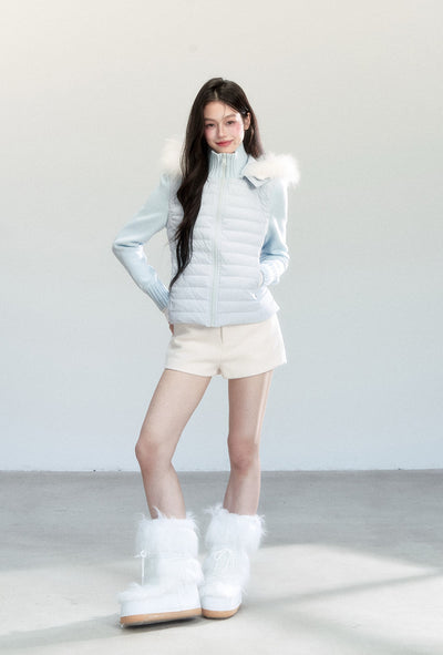 Straight-leg Wool Shorts FRA0455